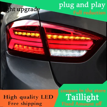 

Car Styling TailLight Case For Chevrolet Cruze Sedan 2017 2018 Taillights LED Tail Lamp Rear Lamp Running Turn Signal light