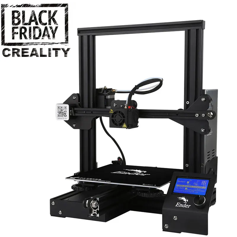 

CREALITY 3D Ender-3 Large Print Size 220*220*250mm Prusa 3D Printer DIY Kit Heated Bed Resume Power Off Function