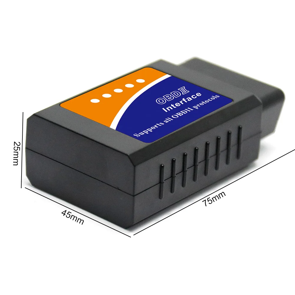 Подходит для ELM327 V1.5 Wifi Bluetooth OBD2 сканер с чипом PICI8F25K80 OBD 2 сканер автомобильный диагностический инструмент для Windows android 2B