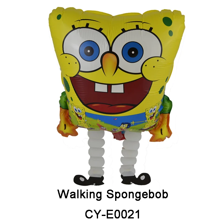 Free Shipping Walking Spongebob Balloons Foil Balloon Helium Balloon
