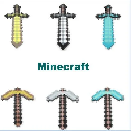 

Minecrafted Toys Sword Pickax EVA Toys Foam Diamond Weapons Model Brinquedos for Kids Gifts Minecrafted gun guft