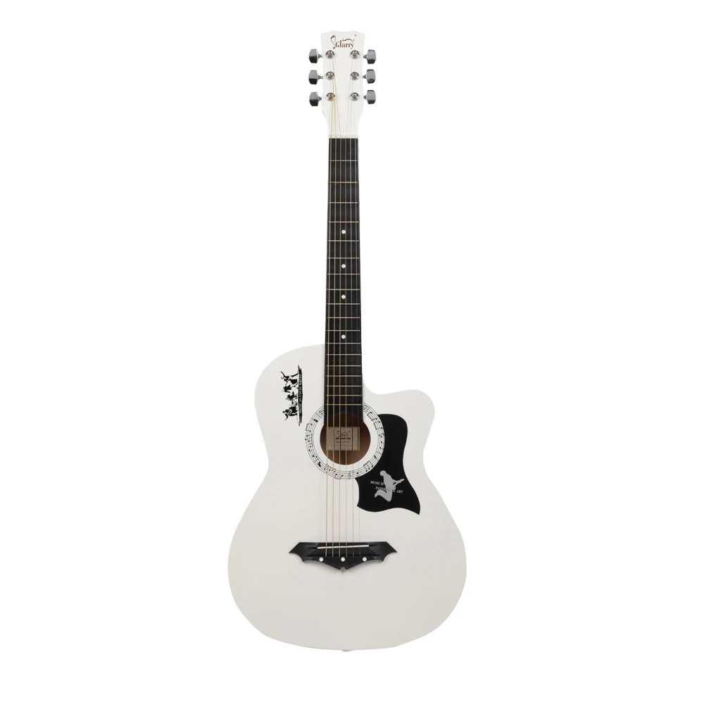 Glarry GT507 38 inch Sparren Gitaar met Tas & Strap & Gitaar Pick & LCD Mixer & Guard Plaat & string Puur Zwart Glarry GT507 38 inch Sparren Gitaar met Tas & Strap & Gitaar Pick & LCD Mixer & Guard Plaat & string Puur Zwart