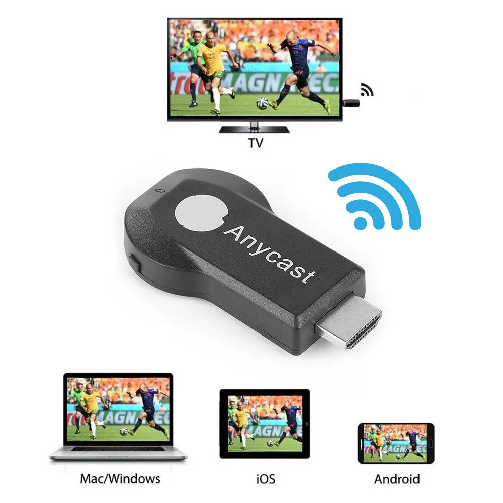 1080P Anycast M9 Plus Miracast любой литой беспроводной DLNA AirPlay зеркало HDMI ТВ-карта Wifi Дисплей приемник ключа для IOS Android