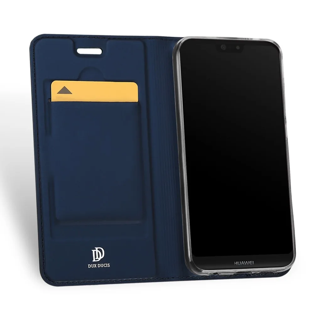 Huawei P20 Lite чехол DUX DUCIS Роскошный кожа книжка на Бумажник подставка для р20 лайт