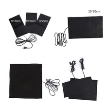 1 шт. углеродное волокно USB с подогревом колодки с подогревом быстрый нагрев теплый сзади шеи куртка пальто жилет аксессуары 5 размеров