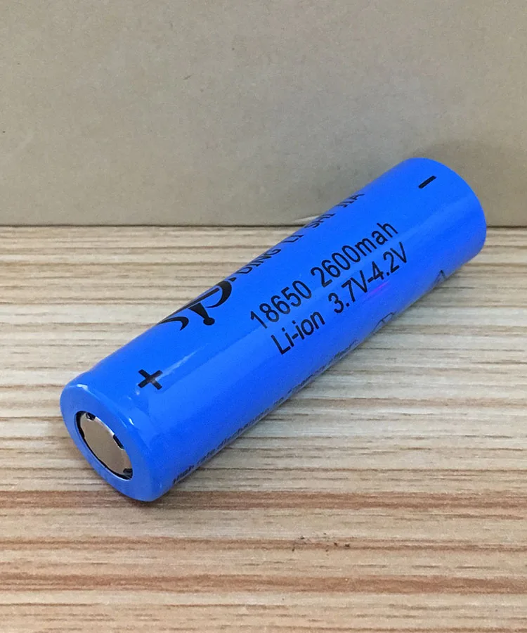 DING LI SHI JIA PT 4pcs 18650 Battery Rechargeable Battery 3.7V 2600mAh Li-ion Battery For LED Flashlight Torch Batteries