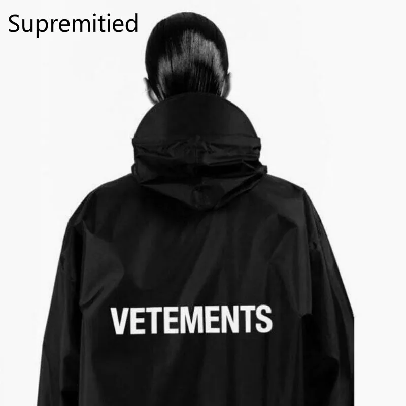 Новый supremitied VETEMENTS POLIZEI НЕГАБАРИТНЫХ Траншеи Прилив Bigbang GDragon КАНЬЕ Мужчины