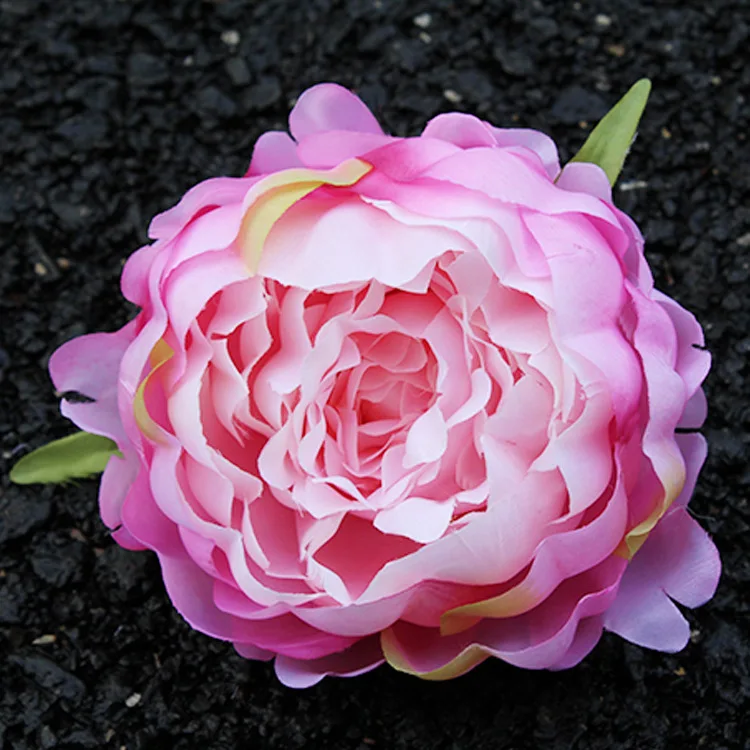Fake peony multicolored artificial flowers round peony head YOOSA
