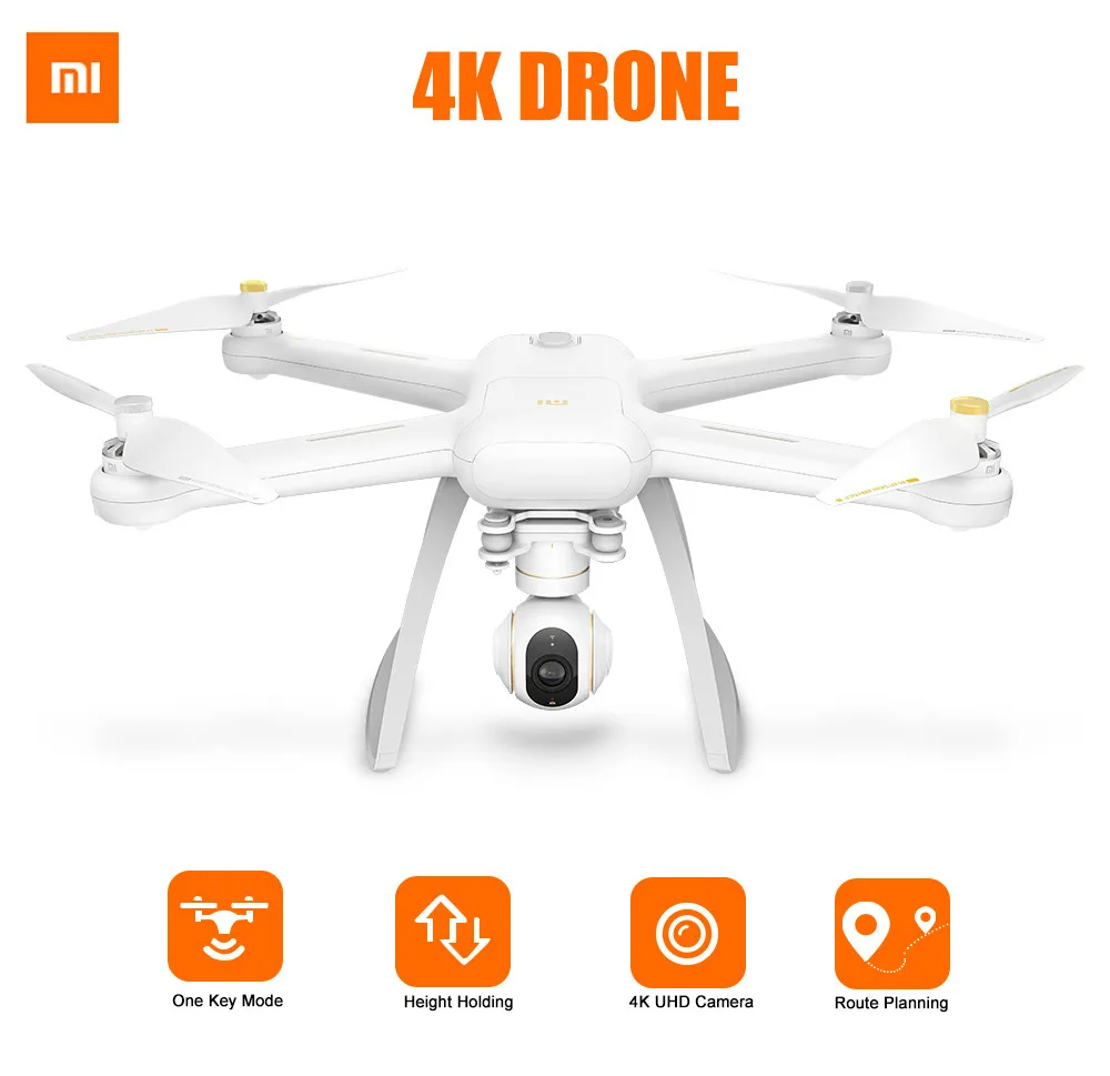

Original XIAOMI Mi Drone Camera HD 4K WIFI FPV 5GHz Quadcopter 6 Axis Gyro RC Quadcopters Pointing Flight 3840 x 2160p / 30fps