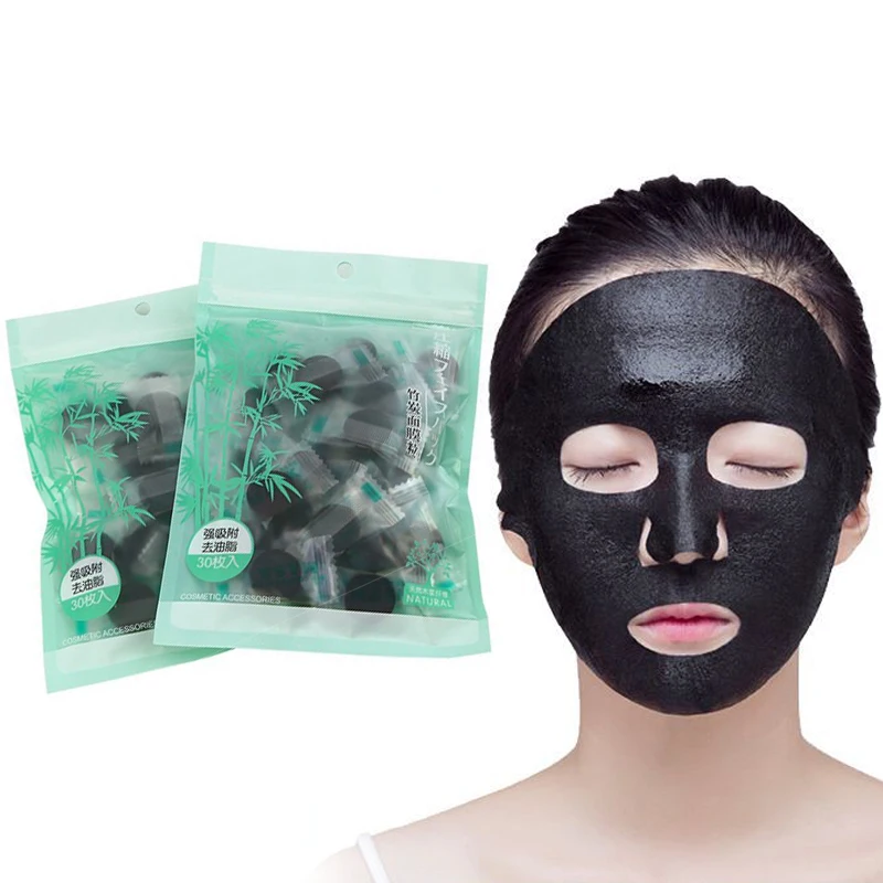 30 шт. компрессионная маска для лица из нетканого материала, угольная маска, бумажная маска для ухода за кожей, сухая одноразовая компрессионная маска для лица DIY, инструмент для макияжа