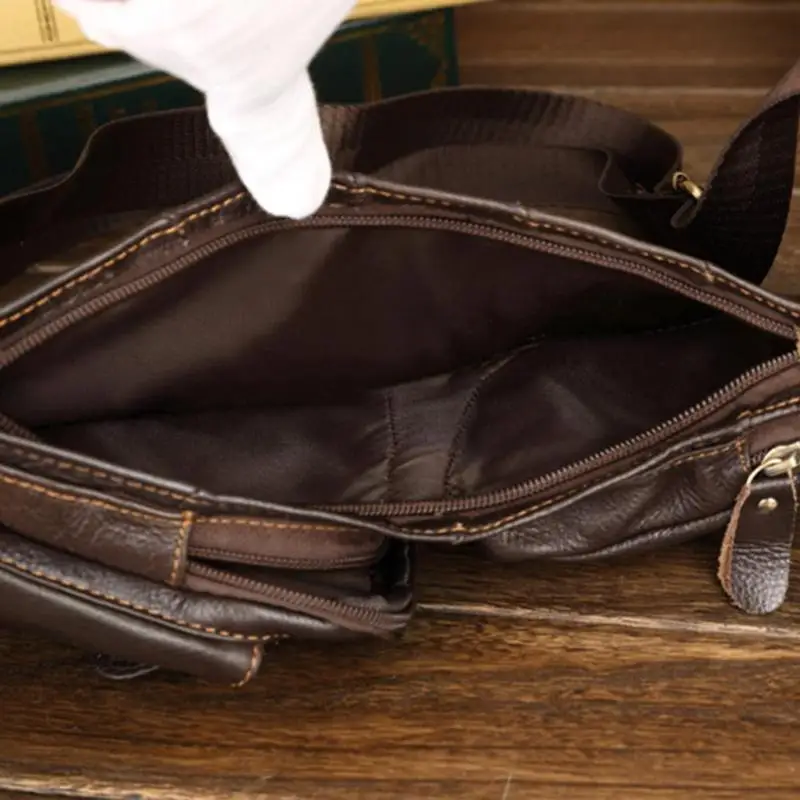Мужская водонепроницаемая нагрудная Повседневная сумка, винтажные однотонные сумки на плечо, мужские дорожные кожаные сумки для верховой езды, открытый ремень через плечо, сумки на грудь