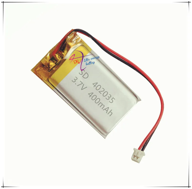 XHR-2P 2,54 402035 core 400mAh 3,7 V полимерный аккумулятор MP3 мобильный динамик gps громкоговоритель