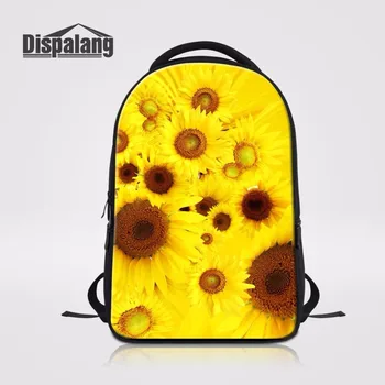 

Dispalang Large Capacity Women Laptop Backpack Sunflower Flower Prints Girls And Boys School Bags Travel Daily Bagpack Mochila