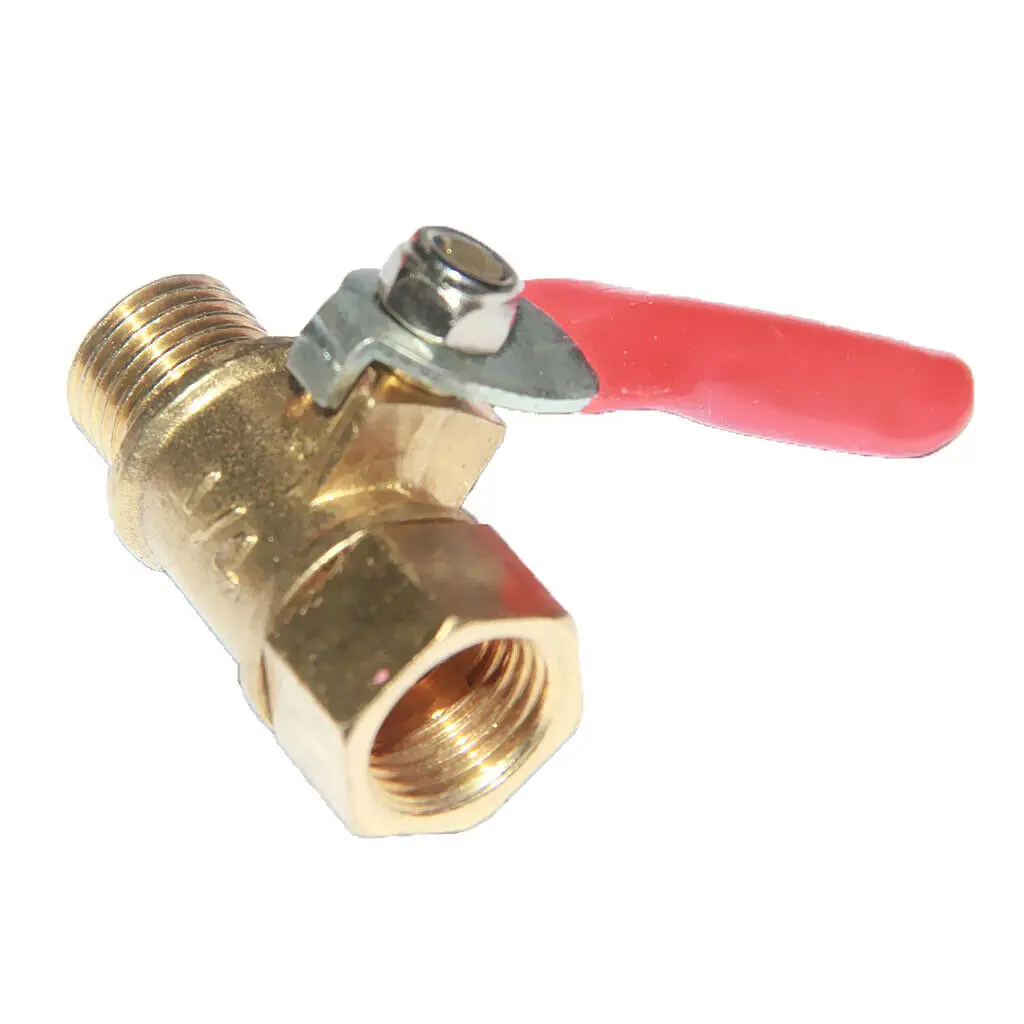 Латунный Мини запорный шаровой клапан 1/8 &quot1/4&quot 3/8 &quot1/2&quot женский и мужской BSP