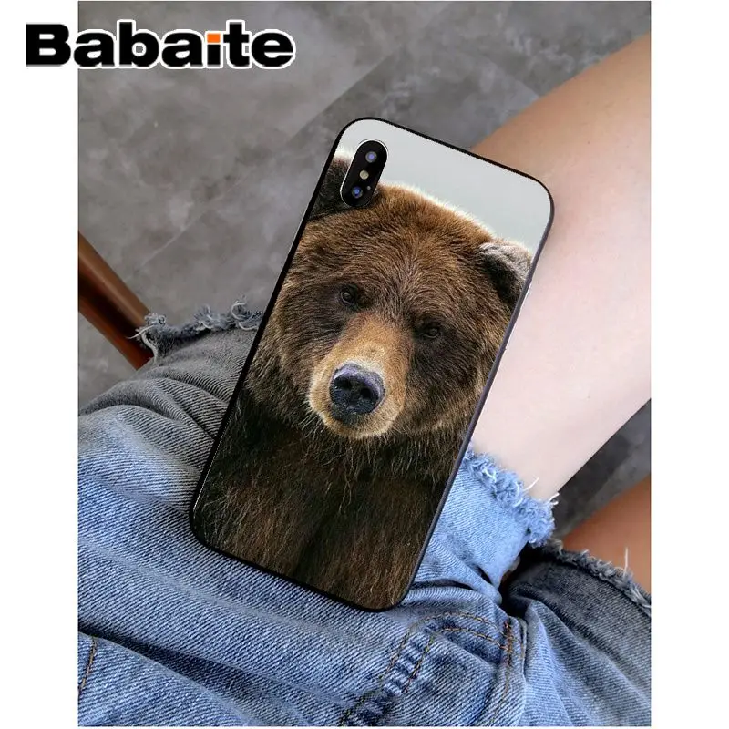 Babaite grizzly bear Новинка чехол для телефона Fundas чехол для Apple iPhone 8 7 6 6S Plus X XS MAX 5 5S SE XR чехол - Цвет: A14