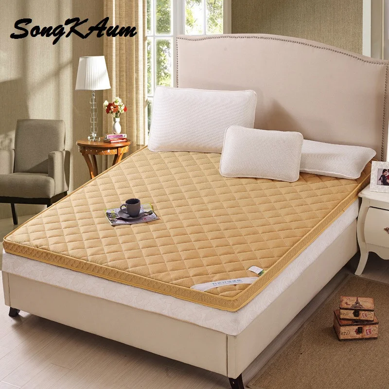 Bamboo Fiber Thick Warm Foldable Single Or Double Mattress Fashion NEW Topper Quilted Bedin