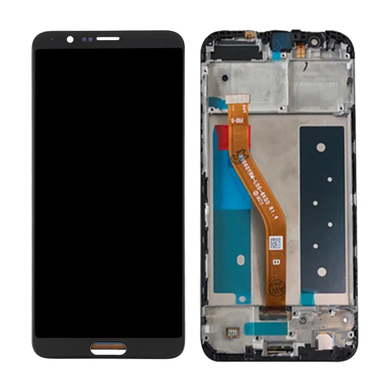 Cena Wyświetlacz LCD do Huawei Honor V10 wyświetlacz oryginalny z Fingerpint ekran dotykowy zgromadzenie dla Honor widok 10 rama LCD BKL AL00 BKL AL20