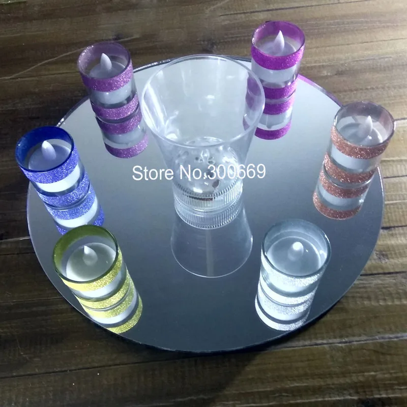 

free shipping fee wedding round mirror plate for table centerpieces , party Wedding & Engagement decoration factory price
