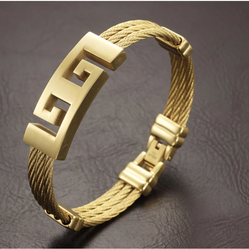 

Royal Vintage Dragon Phoenix Carved Bangle Women 18k Yellow Gold Filled Bracelet Wedding Jewelry Gift Party for Women