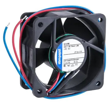 

Ebmpapst 614NN cooling fan size 60 x 60 x 25.4mm75mA 1.8W 24 V DC Axial fan air flow 42m3/h 5100rpm