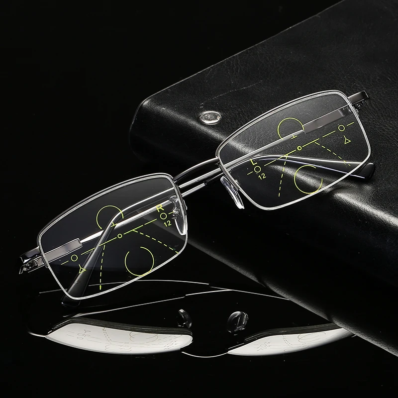 

Progressive Multifocal Multifocus Multi focus Reading Glasses Transition Men Eyewear Hyperopia Presbyopia Oculos Gafas 2018