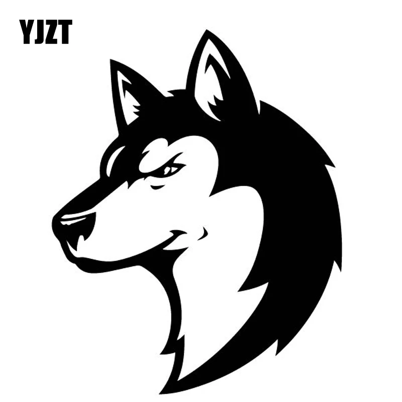 YJZT 13CM*16.2CM Handsome Wolf Car Sticker Vinyl Decal Decor Bumper Accessories Black/Silver C4-1178 | Автомобили и мотоциклы