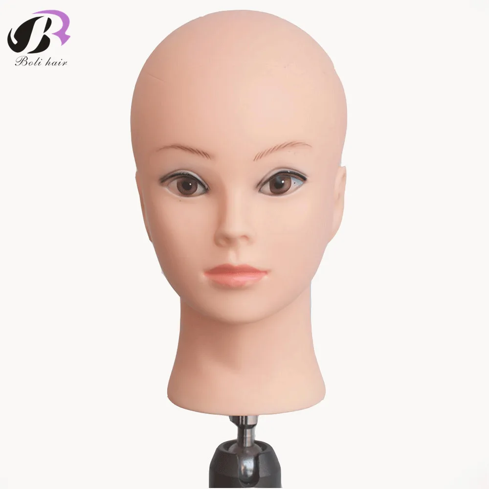 PVC Female Mannequin Wig Heads Foam Mannequin Manikin Head Model Wig Hair 