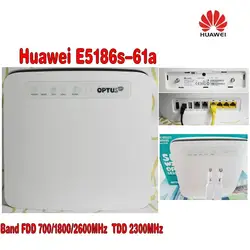 Открыл Huawei e5186s-61a cat6 300 Мбит/с 4 г LTE FDD 700/1800/2600 мГц tdd2300mhz CPE Беспроводной маршрутизатор + 4 г антенны