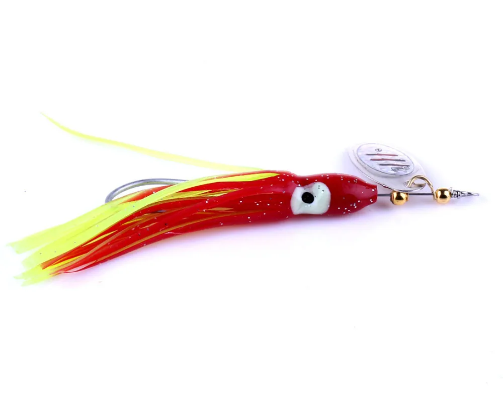 Big Sale 10pcs New Metal Spoon Fishing Lure Hard Spinner Jig Lure Artificial Fishing Hooks Octopus Luminous Skirt Lure 7.5g-in Fishing Lures from Sports ...