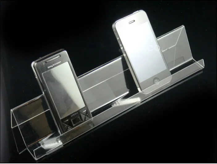 long shelf multi purpose acrylic display stand holder Mobile cell phone