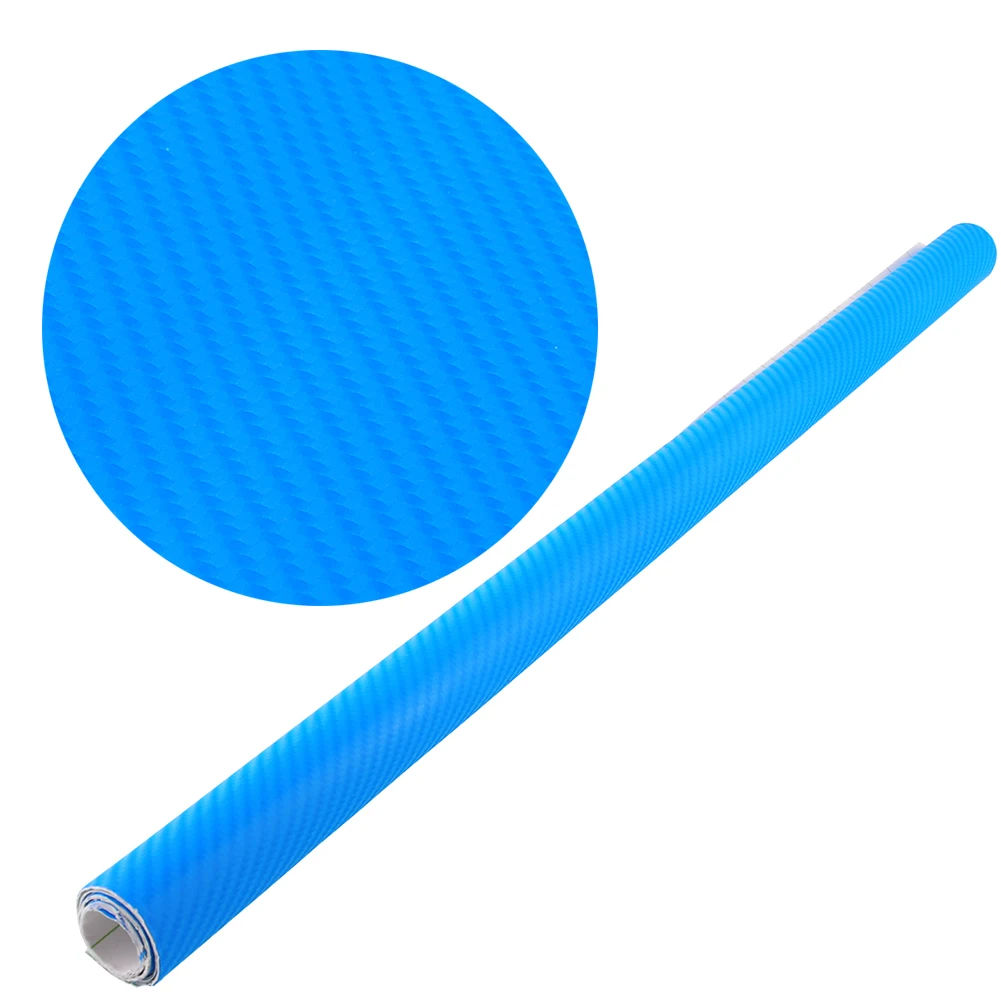 *12/"x60/" 4D Gloss Intense Blue Carbon Fiber Vinyl Wrap Bubble Free Air Release