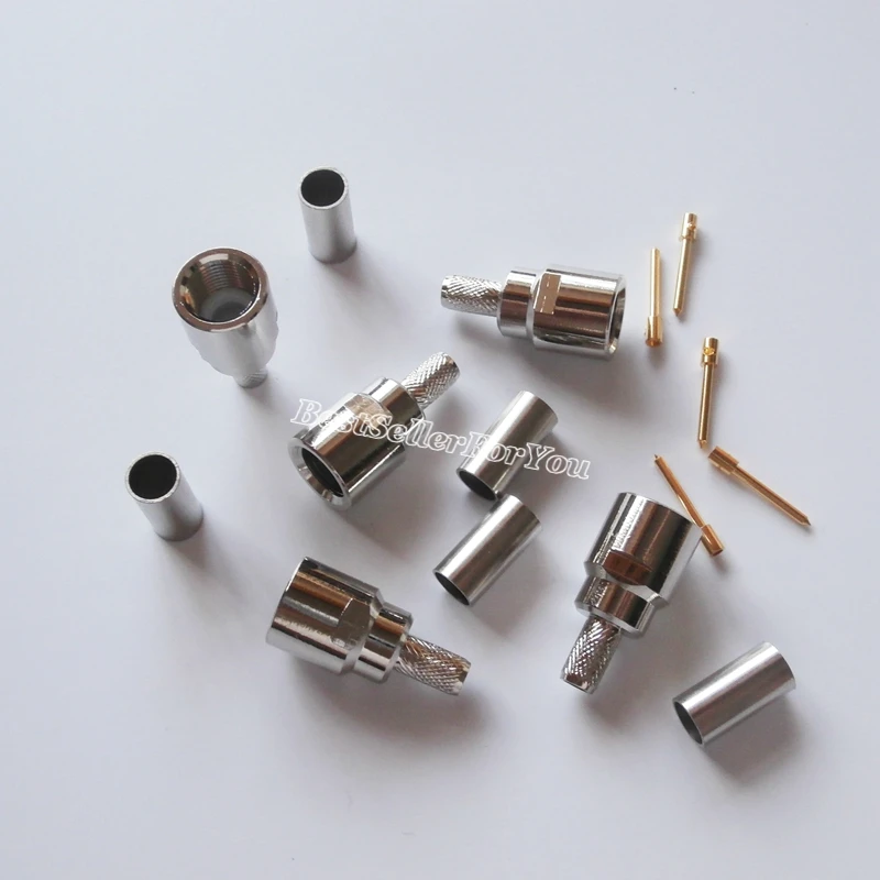 FME штекер прямой обжимной разъем для RG58 LMR195|connector crimp|connector plugconnector male |