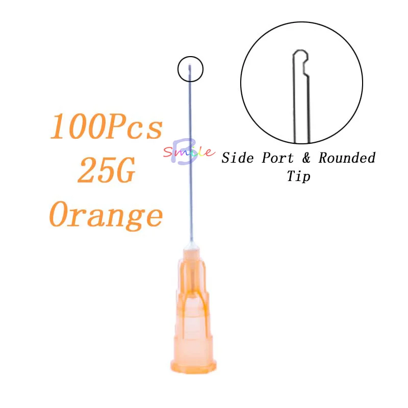 

100pcs/bag Dental Endo Irrigation needle tip 25G/ 27G / 30GA 30G End-Closed Side Hole Endo Syringe