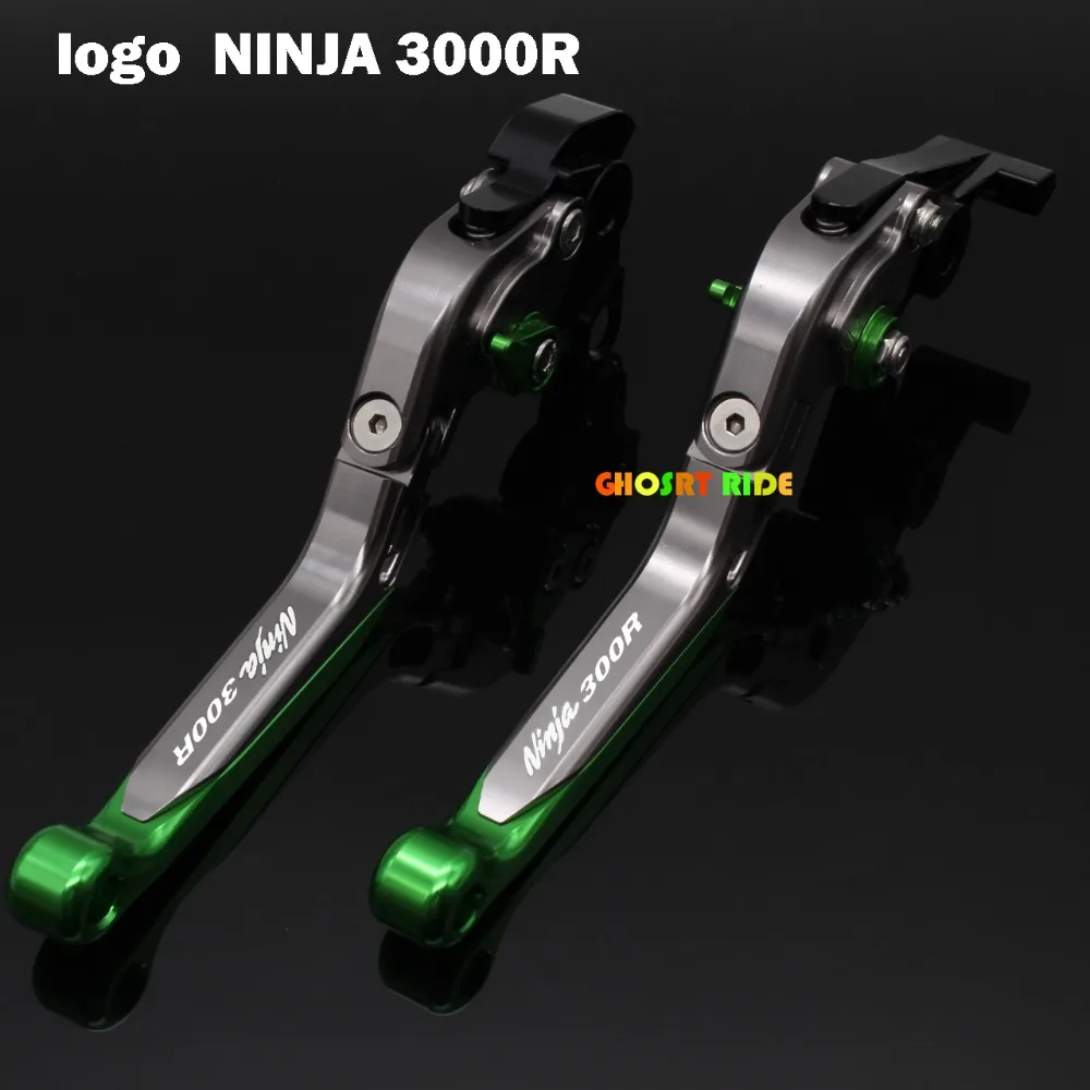 

For Kawasaki Ninja 300R 2013-2016 2014 2015 2016 CNC Folding Extendable Motorcycle Brake Clutch Levers Laser Logo(Ninja 300R )