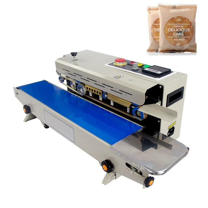 

Food Bag Continuous Sealing Machine Automatic Plastic Film Packaging Machine Additional Equipment Printing Machine Date