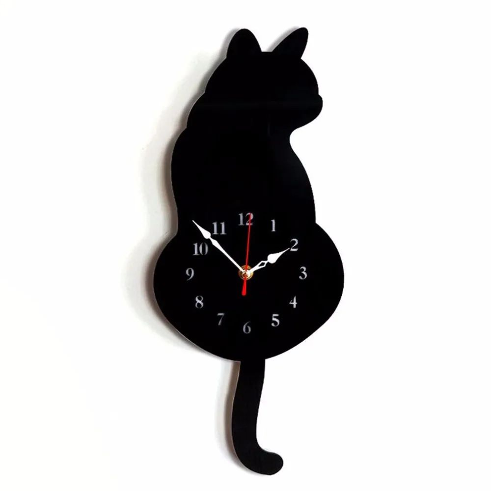 Buy Lovely Cute Design Animal Cat Wall Clock Household