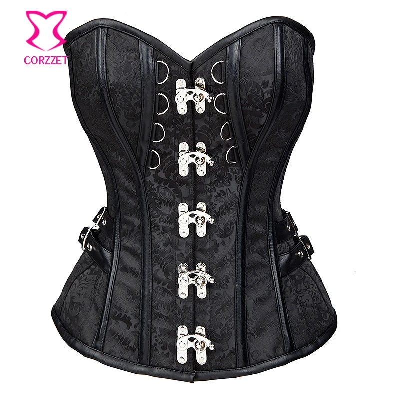 Black steampunk corset Clearance