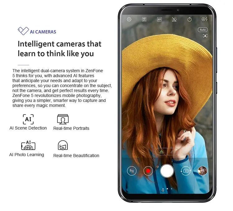 ASUS ZENFONE 5 ZE620KL 4GB RAM 64GB ROM Qualcomm Snapdragon 636 1.8GHz Octa Core 6.2 Inch IPS 2.5D Corning Gorilla Glass FHD+ Full Screen Dual Camera Android 8.0 4G LTE Smartphone