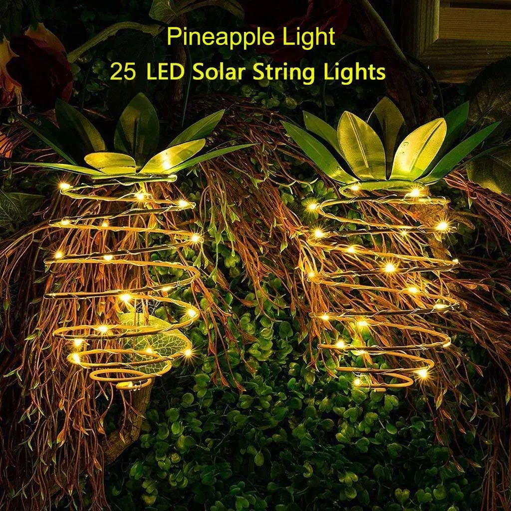 2pcs Pinele Garden Solar Lights Waterproof Warm White Outdoor Solar Lights Waterproof Warm White