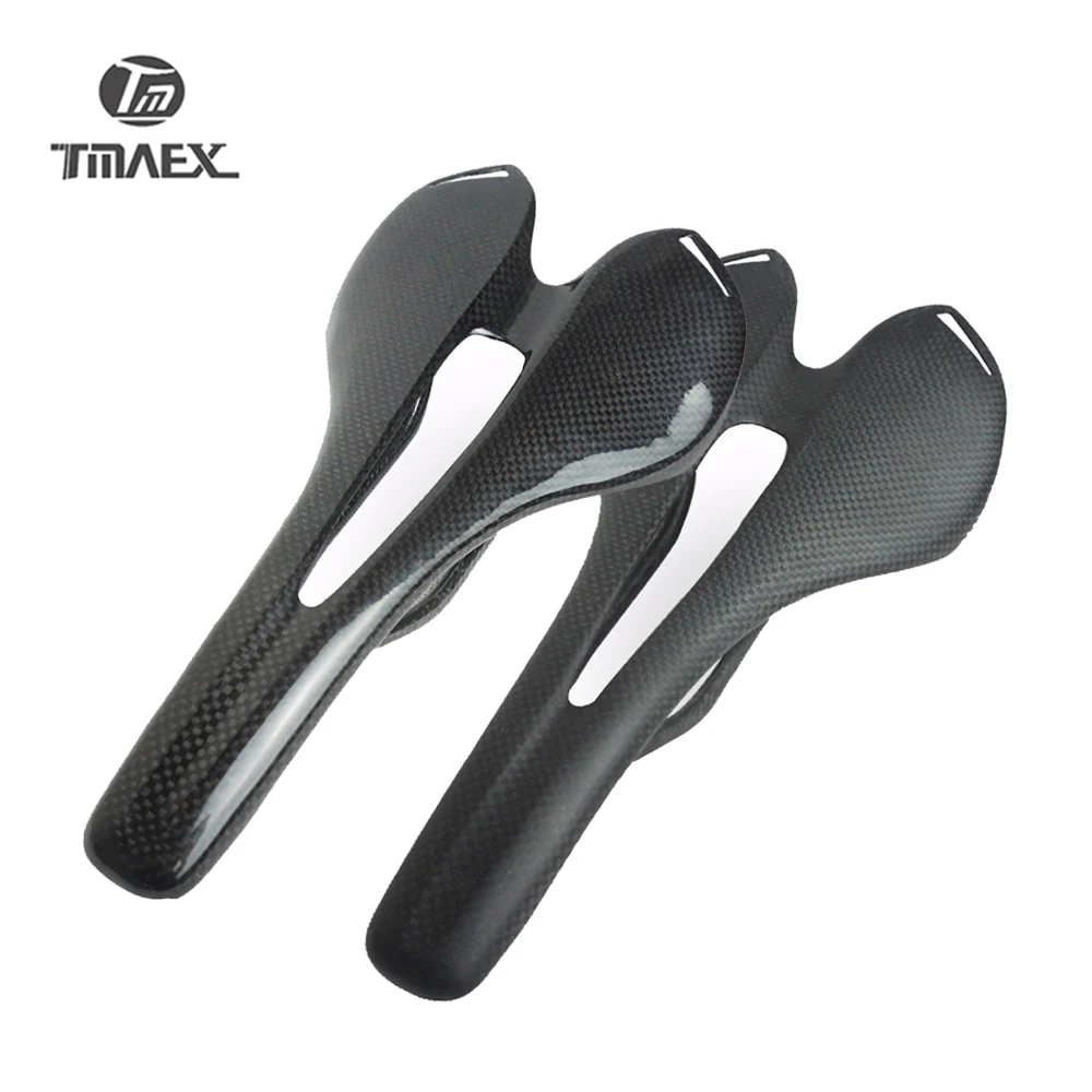 

No logo Bike Seat Bicycle Saddle Carbon Saddles Cycling Saddle Road Bike Seat Carbon Saddles 275*143mm 3K/UD Gloss/Matte