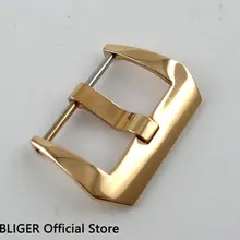 Высокое качество 22 мм ширина нержавеющей стали Роза позолоченные часы Пряжка подходит для мужских часов BU7