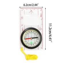 Акриловый компас-увеличитель точные измерительные весы линейка для кемпинга, походов, скалолазания, приключений, инструмент для выживания