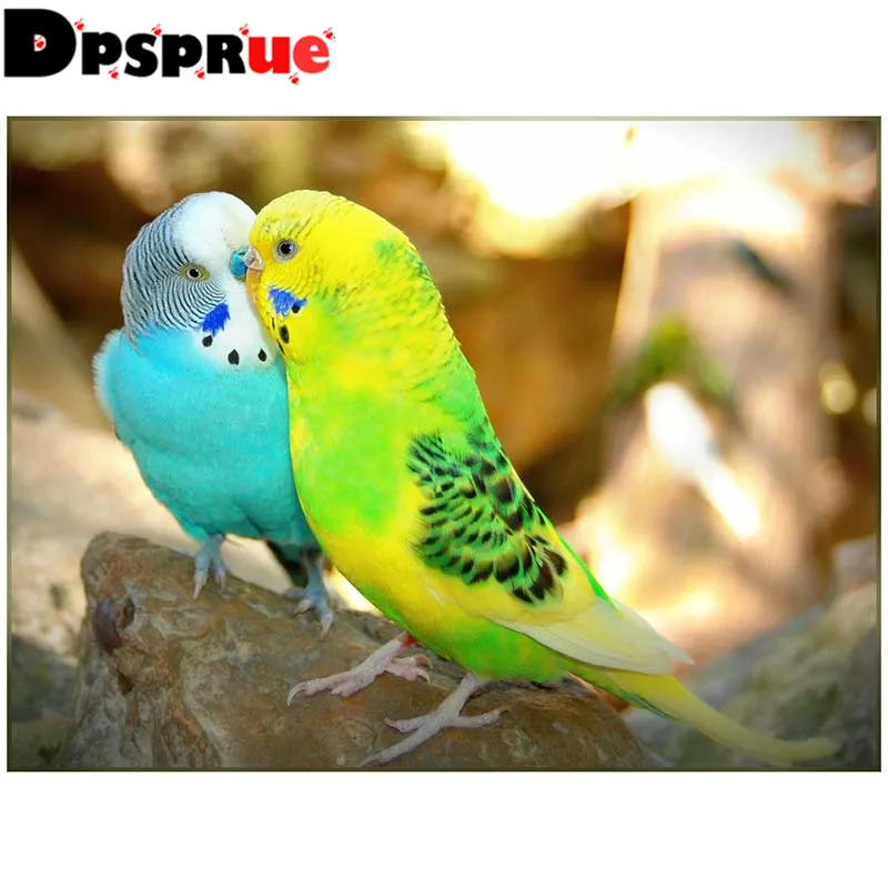 Dpsprue полный квадрат/круглый 5D Diy Алмазная картина крестиком &quotживотное птица&quot 3D
