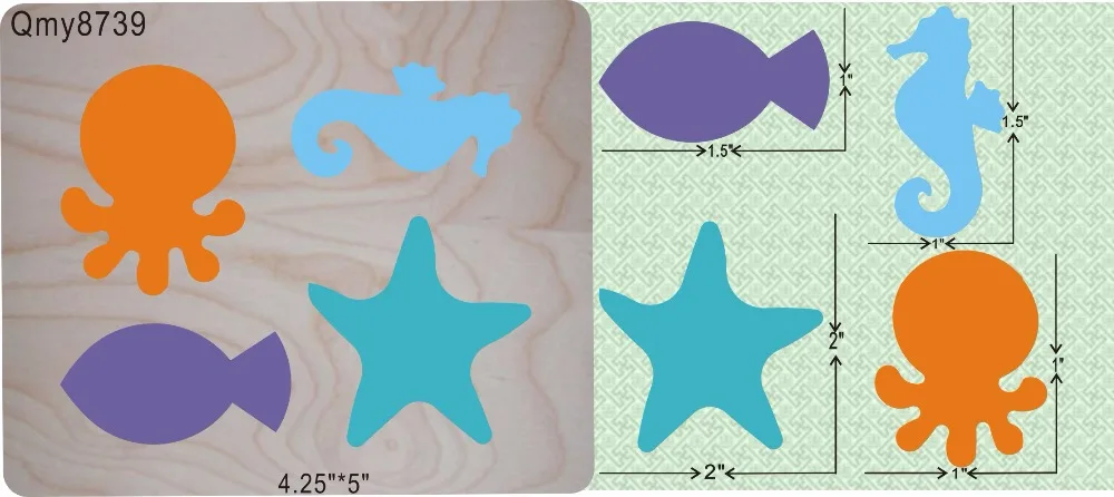 

Sea life new wooden mould cutting dies for scrapbooking Thickness-15.8mm