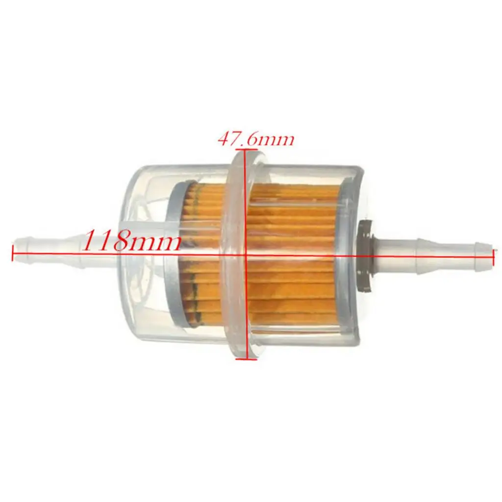  Universal Motorcycle Car Inline Fuel Petrol Filter Large Universal Fit 6mm 8mm Pipes Motorcycle Accessories Oil Filt