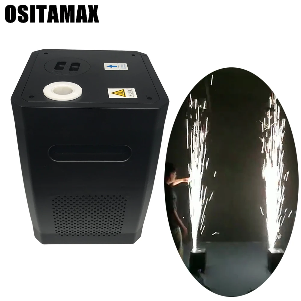 

Free Shipping 600W Safe And Can Touch Cold Spark Firework Machine DMX and remote control Flame Machine For Wedding stage light