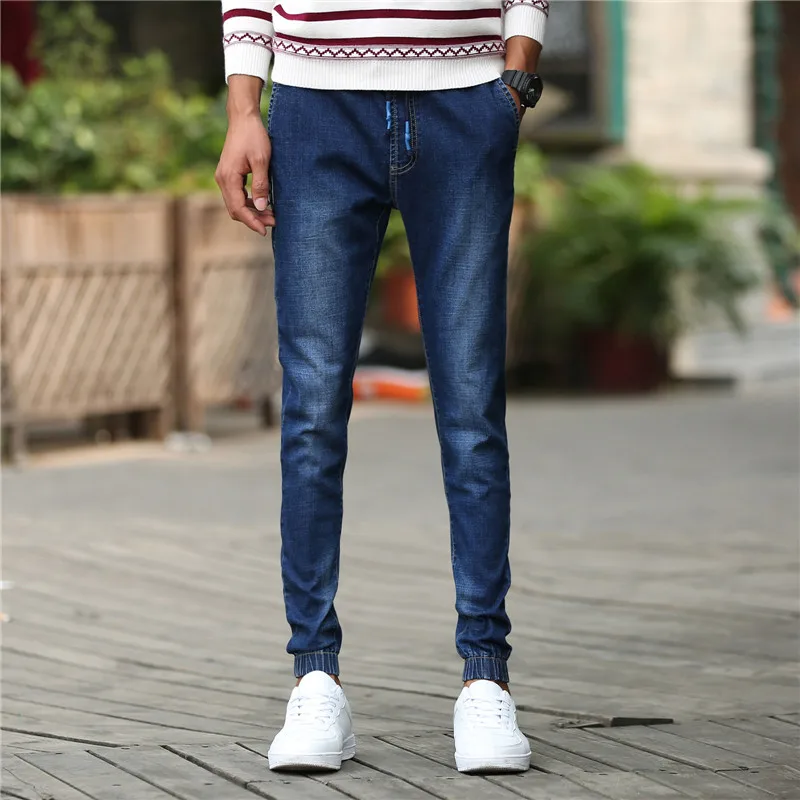 New style Retro Nostalgia Blue Denim Stretch Jeans autumn Leisure jeans Famous Brand Casual pants pantalones