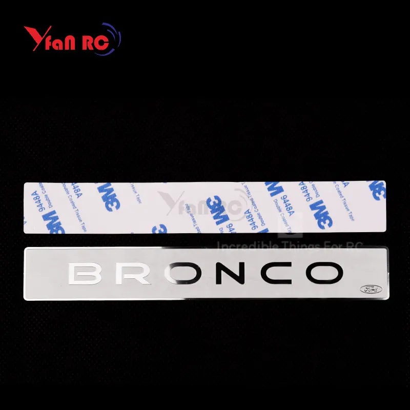 

Traxxas TRX-4 GRC Lift Gate Metal Bronco Ford Badge Plate for TRX4 Bronco for Traxxas TRX-4