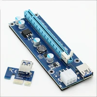 pci express riser card  NEW5pcs Riser USB 3.0 PCIe 1x כדי 16x PCI Express Extender Riser Card עם SATA 15pin כבל חשמל 6pin עבור ביטקוין כריית BTC (4)