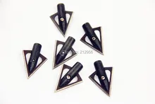 Longbowmaker 6PK Metal Broadheads 131 Grain 4.2 cm Hunting Practice Arrowheads in Black M13